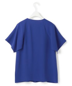 ICB L 【UVカット・接触冷感・防シワ・洗える】エステルダブルクロス ハンカチーフスリーブブラウス