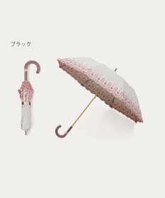 MOONBAT POLO RALPH LAUREN（ポロ ラルフローレン）晴雨兼用日傘 フローラル刺繍 折りたたみ傘 楽折 遮光 遮熱 UV