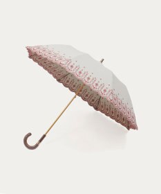 MOONBAT POLO RALPH LAUREN（ポロ ラルフローレン）晴雨兼用日傘 フローラル刺繍 折りたたみ傘 楽折 遮光 遮熱 UV