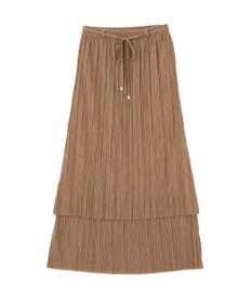 earth music&ecology プリーツレイヤードライクスカート
