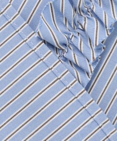 #Newans 【洗濯機可能/シワになりにくい】パネルフリルシャツ