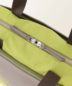 Y'SACCS ナイロン×リサイクルレザー　コンビマルチトート