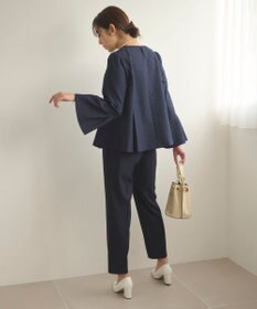 Feroux 【セットアイテム】美シルエット ブラウス×パンツ セットアップ