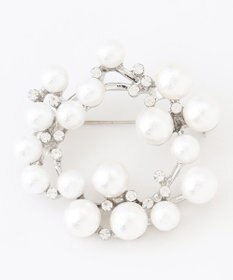 ANY サークルパールブローチ