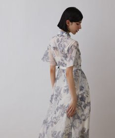 GRACE CONTINENTAL シャドーフラワープリントワンピース