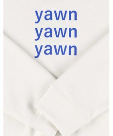 une nana cool 【綿100%】あくびのお嬢さんの裏毛プルオーバー