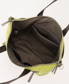 Y'SACCS ナイロン×リサイクルレザー　コンビマルチトート