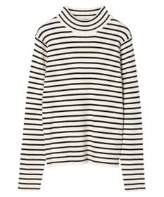 earth music&ecology やわらかタッチハイネックリブプルオーバー