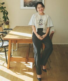 woadblue 石岡真実さん着用 サルエルブレットデニムパンツ ブラック