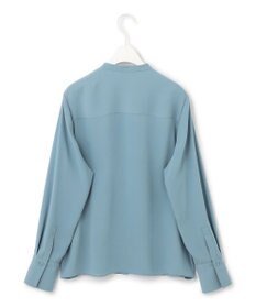 ICB 【洗える・UVケア】BackSatinAmunzen ラッフルデザインブラウス