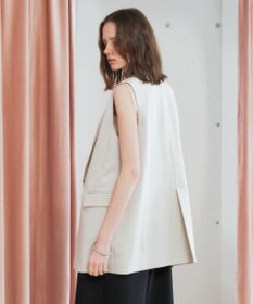 YECCA VECCA ドライタッチ金釦テーラードジレ