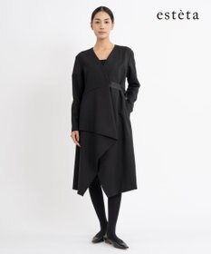 23区 【エステータ】ウールダブルクロス ワンピース