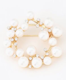 ANY サークルパールブローチ