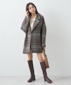 earth music&ecology オーバーテーラードジャケット　チェック