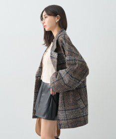 earth music&ecology オーバーテーラードジャケット　チェック