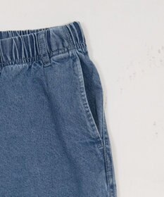 WEGO 【ユニセックス着用ITEM/ウエストゴム】ユルフィットデニムイージーパンツ