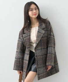 earth music&ecology オーバーテーラードジャケット　チェック