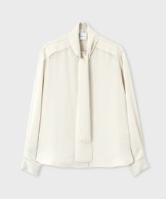 ポールスミス　PaulSmith　ボウタイ　シャツ　白 フリル ブラウス ポールスミス PaulSmith ボウタイ シャツ 白 フリル ブラウス