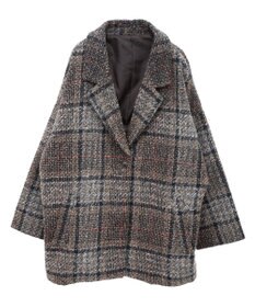 earth music&ecology オーバーテーラードジャケット　チェック