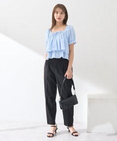 earth music&ecology 接触冷感テーパードパンツ