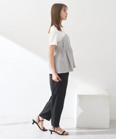 earth music&ecology 接触冷感テーパードパンツ