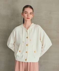 GRACE CONTINENTAL ニットフーディブルゾン