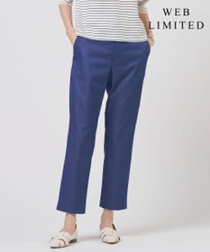 J.PRESS LADIES L 【WEB限定カラーあり】TCシャンブレーサテンST テーパード パンツ