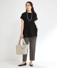 23区 L 【Lサイズ限定】ソフトストレッチポンチ テーパードパンツ