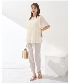 earth music&ecology 接触冷感テーパードパンツ