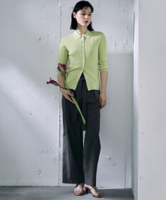 自由区 【カトリエムブーケ】Cotes melangees a la soie ボタンフロントトップス