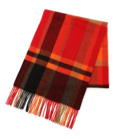 23区 カシミヤ チェック マフラー