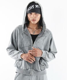 WEGO パウダーブリーチスタッズZIPパーカー