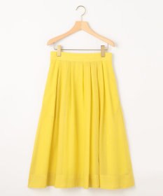 組曲 L 【洗える・シワになりにくい】カラーボイル シアーフレアスカート