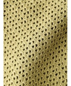 Green Parks 裾フリンジメッシュニットプルオーバー