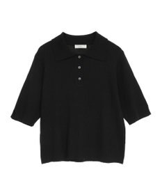 earth music&ecology 半袖ポロニットプルオーバー