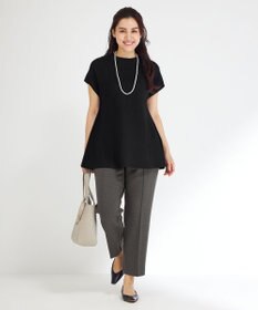 23区 L 【Lサイズ限定】ソフトストレッチポンチ テーパードパンツ