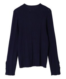 earth music&ecology 袖パールハイネックリブプルオーバー