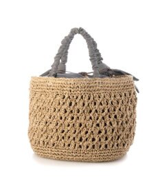 UNBILLION カシュカシュ cachecache / 下がりリボン柄編みトート