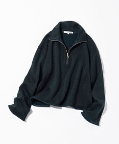 23区 L 【Oggi掲載】シャイニーコットンテリー ハーフジップ スウェット