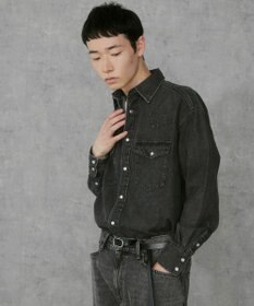 WEGO デニムウエスタンシャツ（LS）