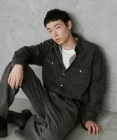 WEGO デニムウエスタンシャツ（LS）