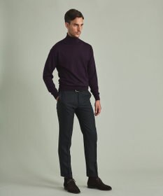 GOTAIRIKU 【家庭洗濯可能】イタリア糸 ハイゲージ タートルニット