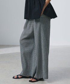 uncrave 【ご好評につき追加生産】ギンガムチェック ワイドパンツ
