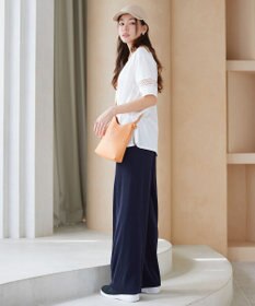 Tiaclasse L クリスタルプリーツパンツ