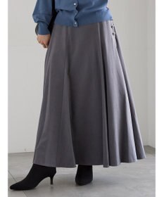 Te chichi サイドボタンピーチフレアスカート