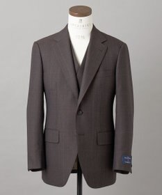 GOTAIRIKU 【ZEGNA/ゼニア】ISLANDFLEECE/アイランドフリース 3ピーススーツ（ブラウン×格子）