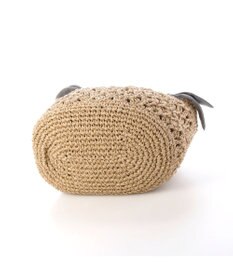 UNBILLION カシュカシュ cachecache / 下がりリボン柄編みトート