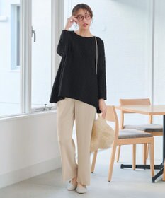 Tiaclasse L クリスタルプリーツパンツ