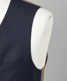 GOTAIRIKU シワになりにくい【御幸毛織/みゆきけおり】Superior160s 3ピーススーツ（ネイビー）