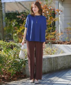 Tiaclasse L クリスタルプリーツパンツ